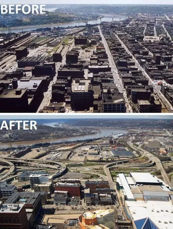 미국의 고속도로 개발 사업 결과