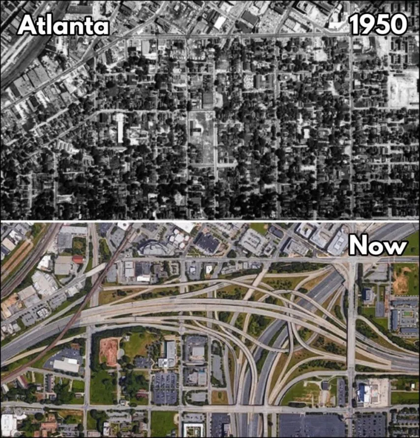 미국의 고속도로 개발 사업 결과