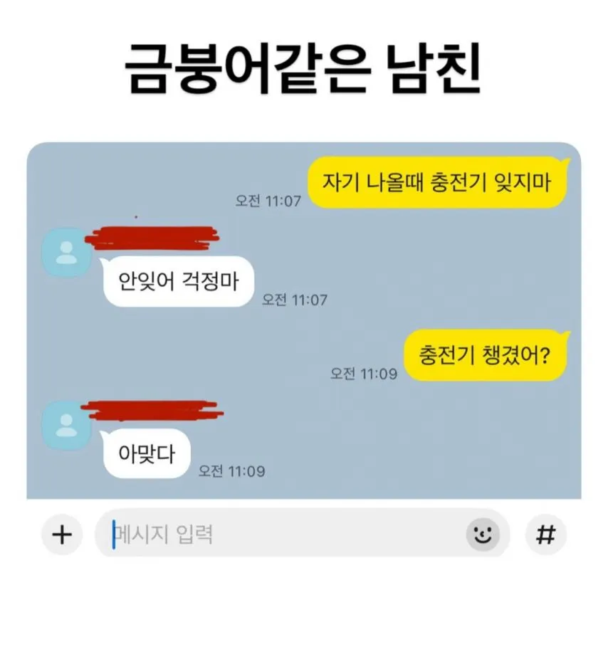 금붕어 같은 남친