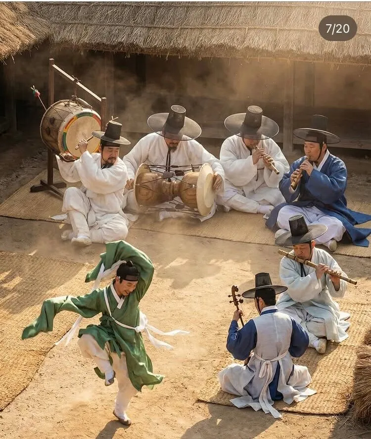 나노바나나로 생성한  한국민화 실사