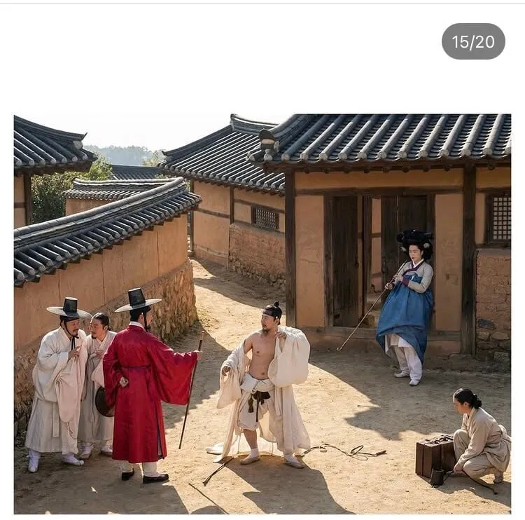 나노바나나로 생성한  한국민화 실사