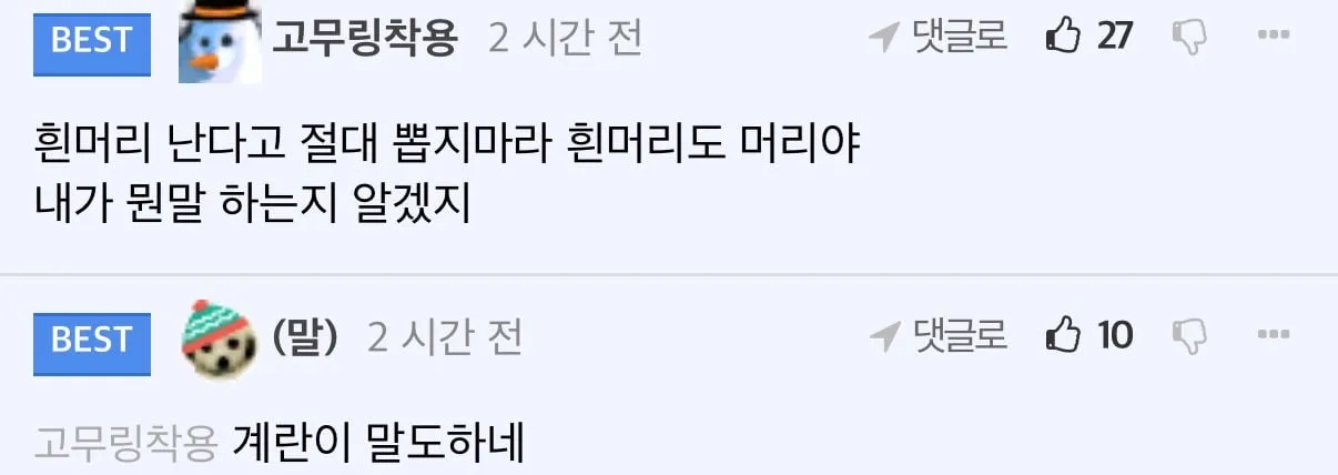 흰머리 뽑는 알바 채용 후기.