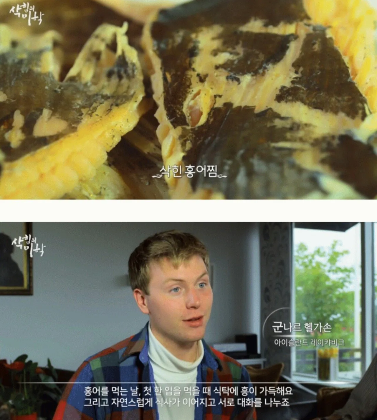 한국도 삭힌 홍어 먹는다고하니 신기해 하는 나라