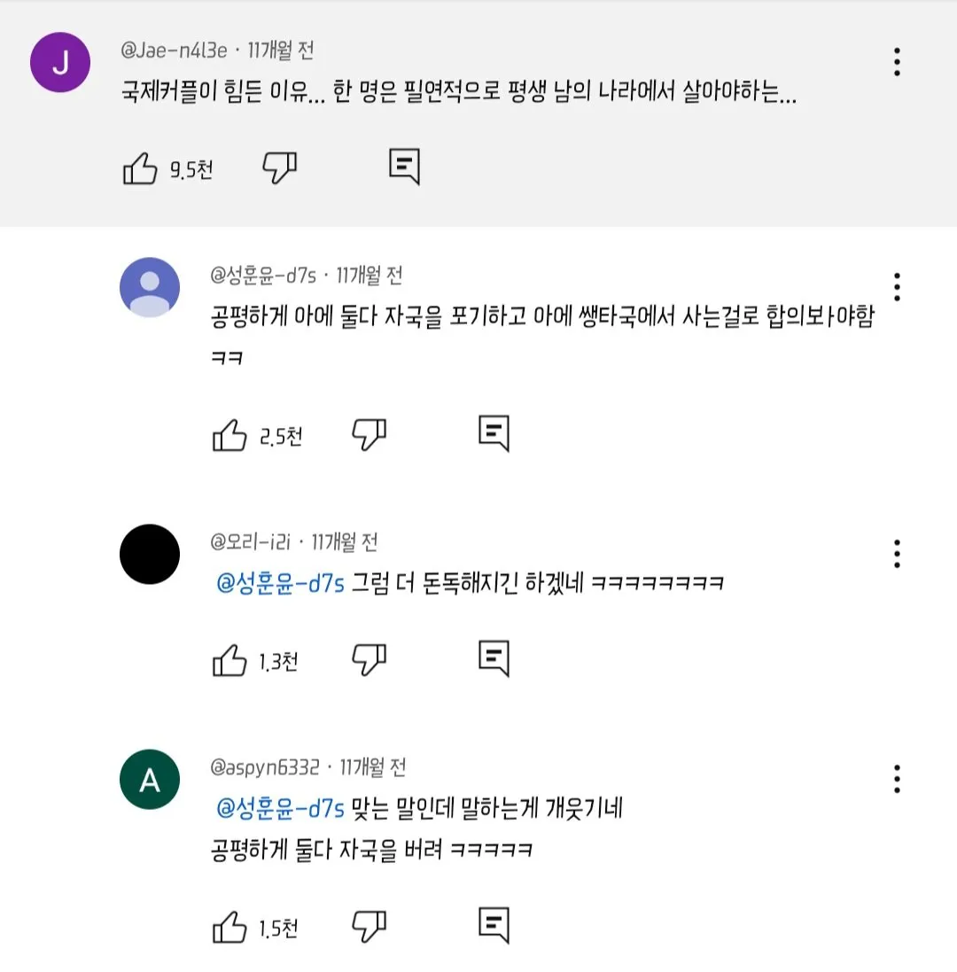 국제커플이 힘든 이유와 그 해결책