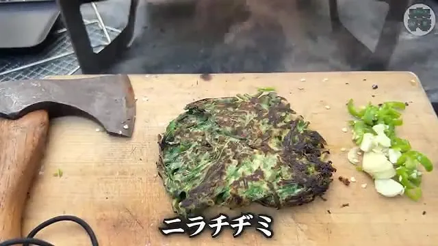 캠핑장에서 한식?을 해먹는 일본인