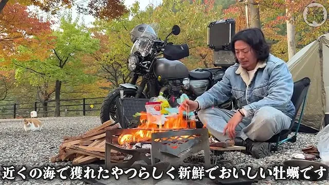 캠핑장에서 한식?을 해먹는 일본인