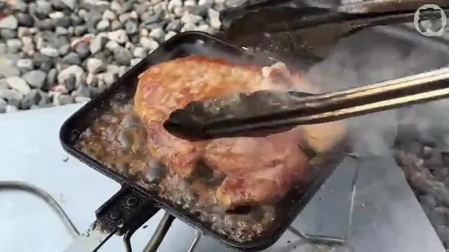 캠핑장에서 한식?을 해먹는 일본인