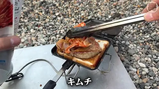 캠핑장에서 한식?을 해먹는 일본인