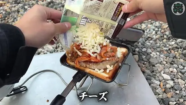 캠핑장에서 한식?을 해먹는 일본인