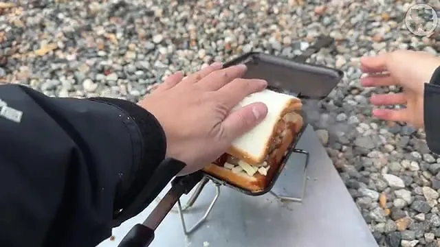 캠핑장에서 한식?을 해먹는 일본인