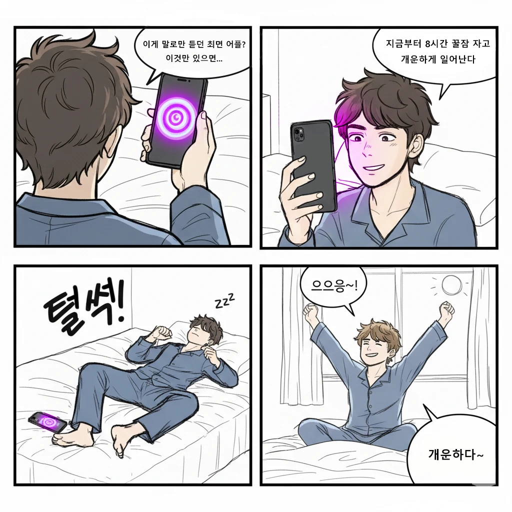 최면어플의 유용한 사용법.manhwa