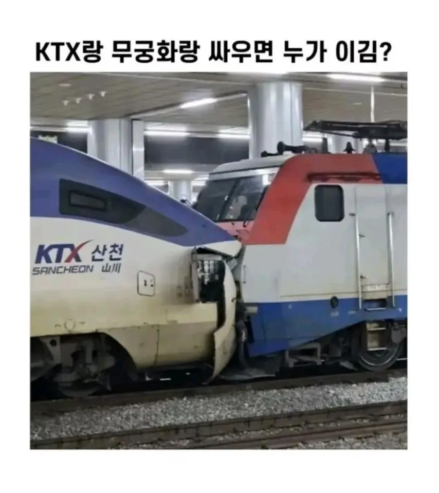 KTX랑 무궁화랑 싸우면 누가 이김?