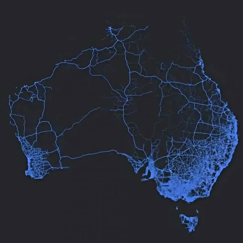 호주 내부 도로망