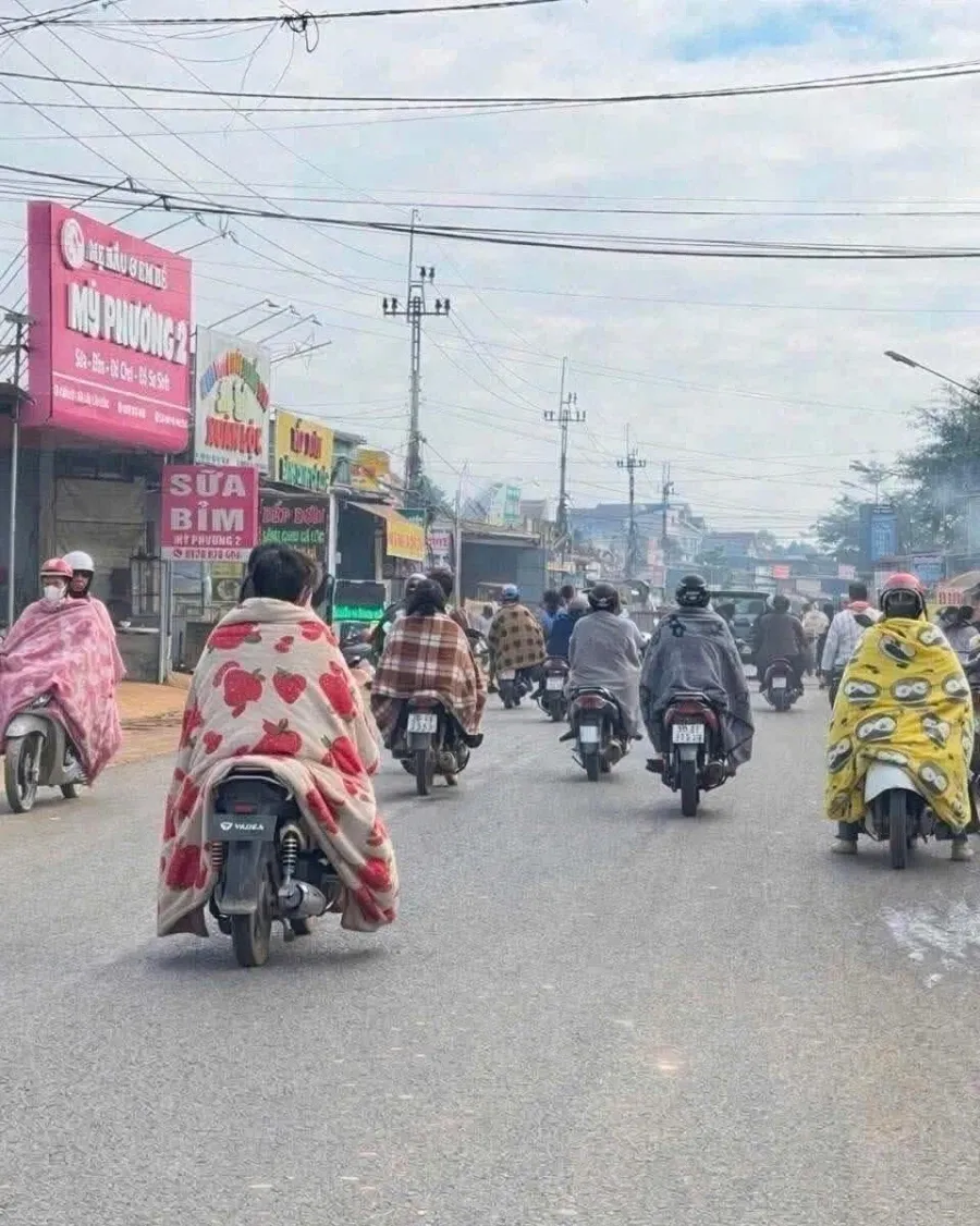 강추위가 찾아 온 베트남 풍경.jpg