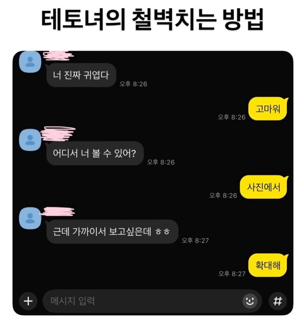 테토녀의 철벽치는 법