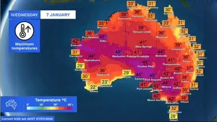 더위로 미쳐 돌아가는 호주 근황