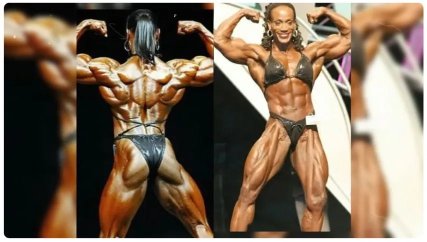 혐주의) 스테로이드 남용한 여자 보디빌더들의 신체 변화