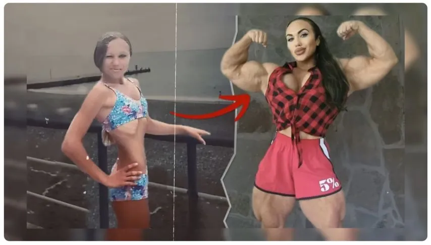 혐주의) 스테로이드 남용한 여자 보디빌더들의 신체 변화