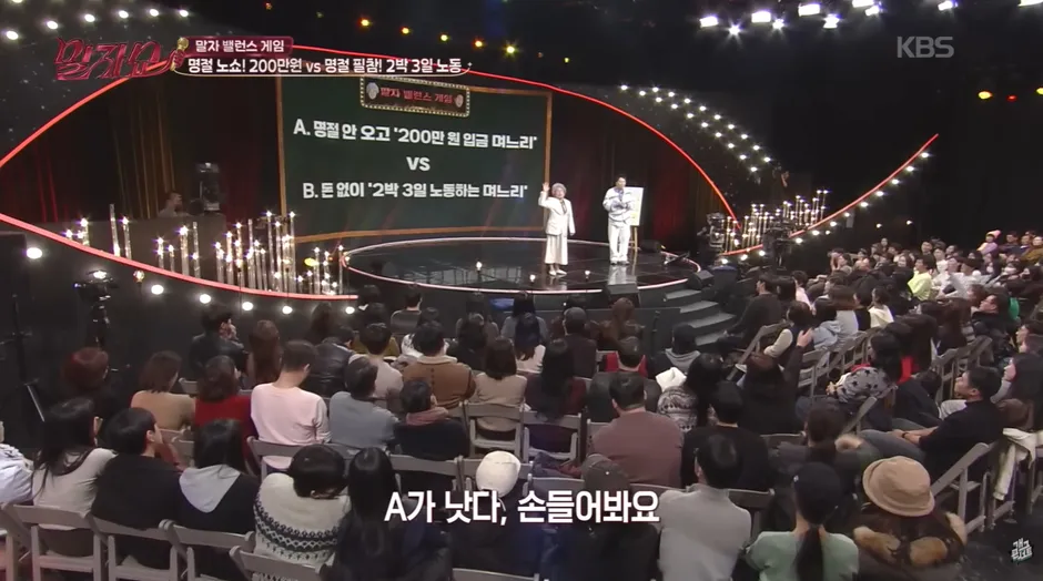 압도적으로 한 쪽이 많았다는 명절 시댁 관련 밸런스 게임