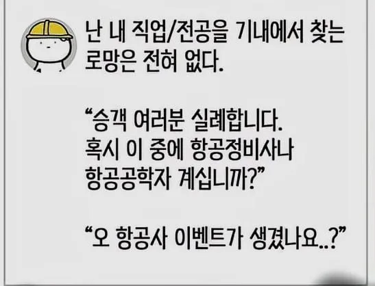 의외로 비행기에서 찾으면 안 되는 직업