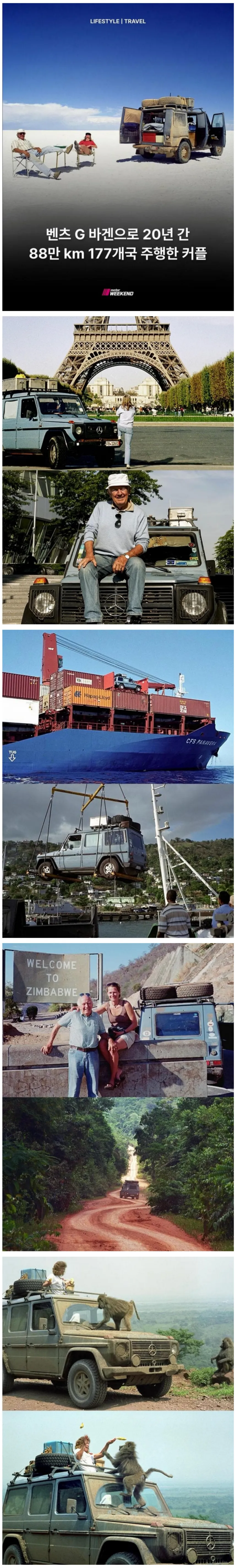 싱글벙글 지바겐으로 세계일주